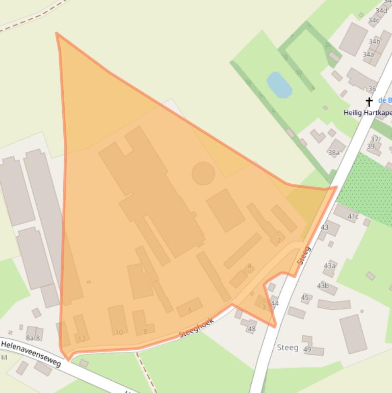 Kaart van postcodegebied 5975NR.