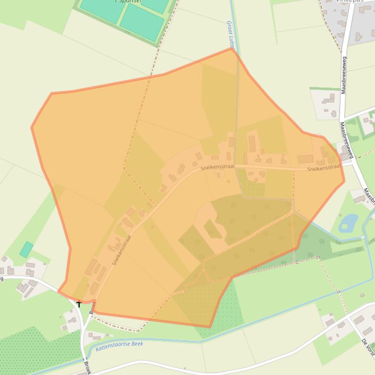 Kaart van postcodegebied 5975PD.