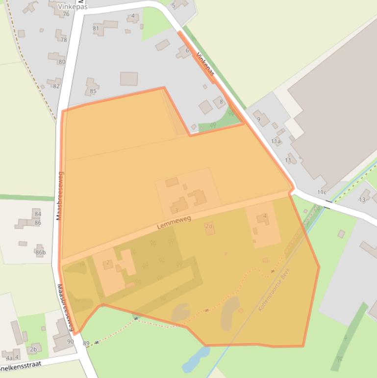 Kaart van postcodegebied 5975PM.