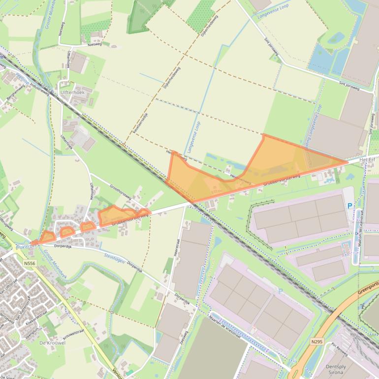 Kaart van postcodegebied 5975RA.