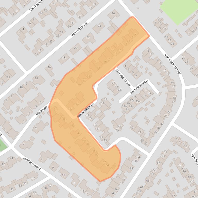 Kaart van postcodegebied 5975SL.