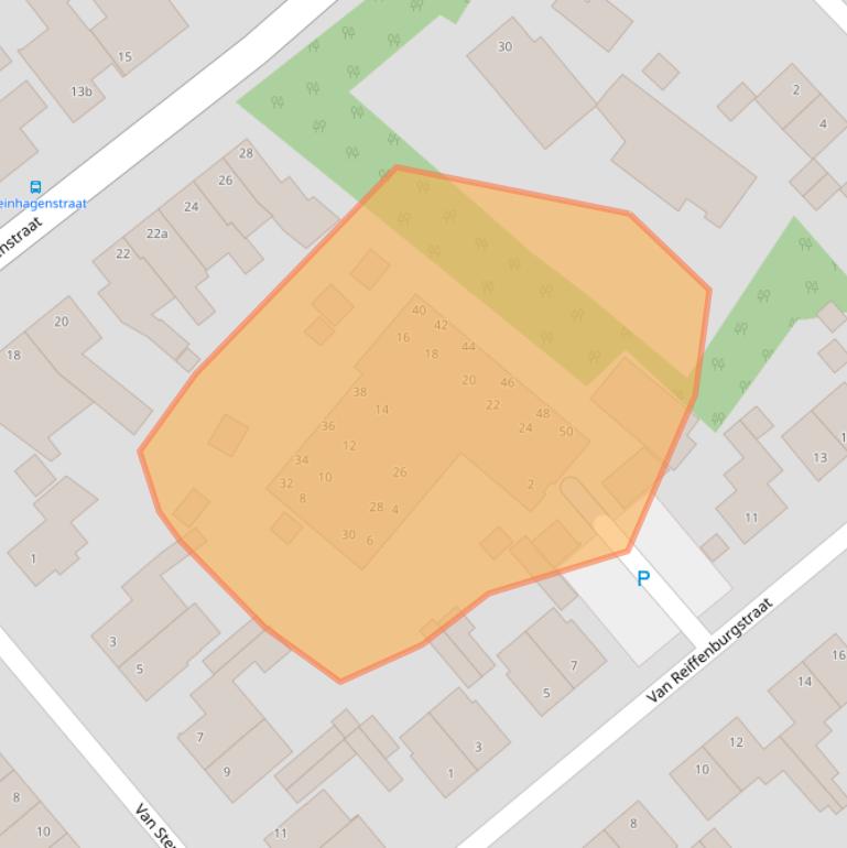 Kaart van postcodegebied 5975TZ.