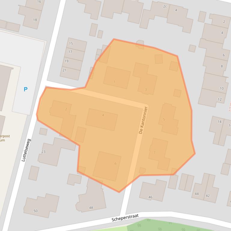 Kaart van postcodegebied 5975VH.