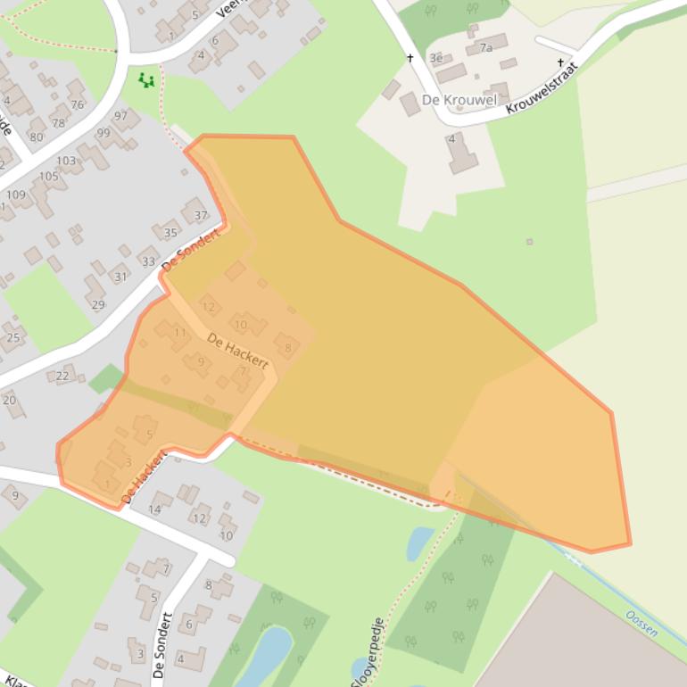 Kaart van postcodegebied 5975WC.