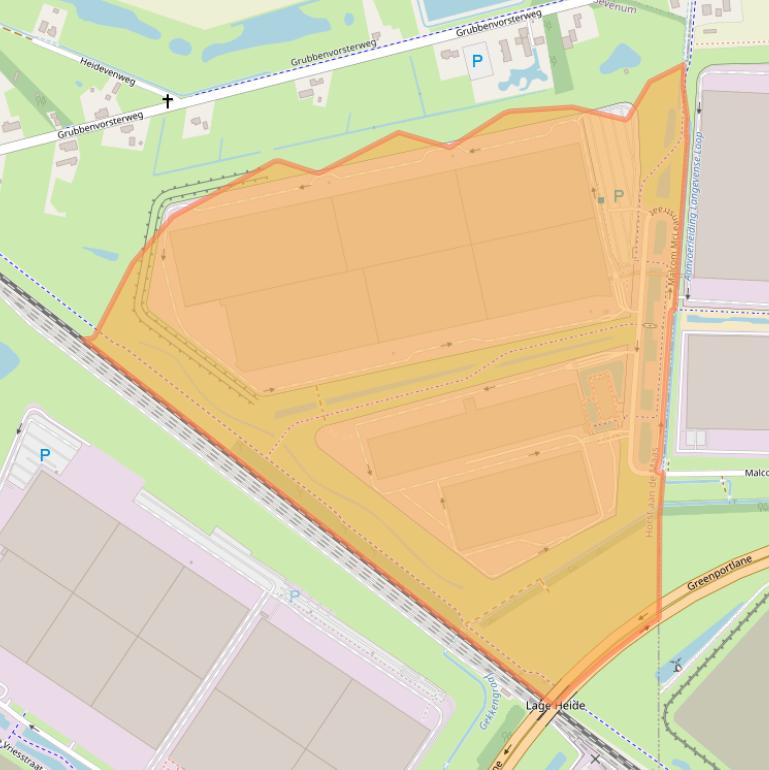 Kaart van postcodegebied 5975WG.