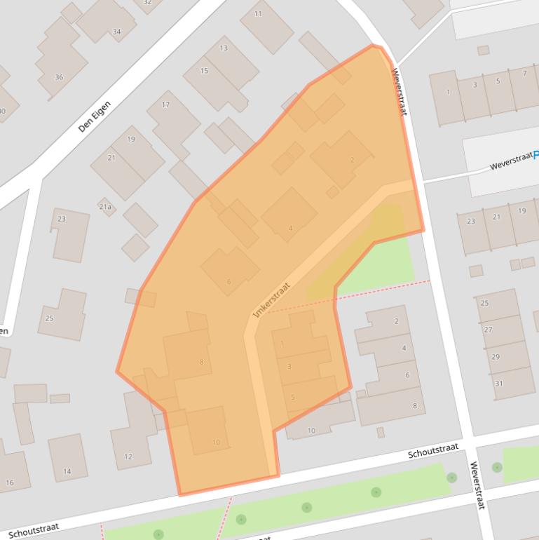 Kaart van postcodegebied 5975XJ.