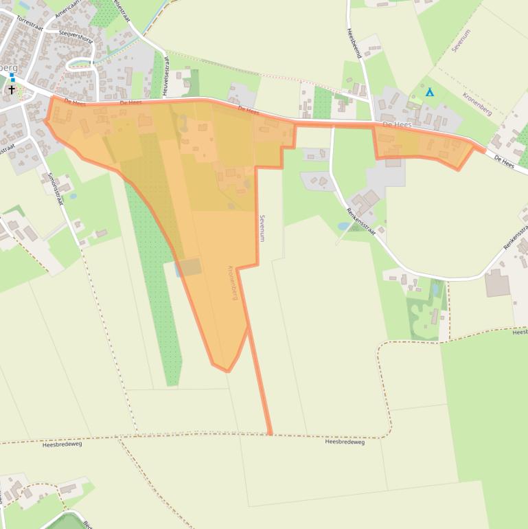 Kaart van postcodegebied 5976NH.