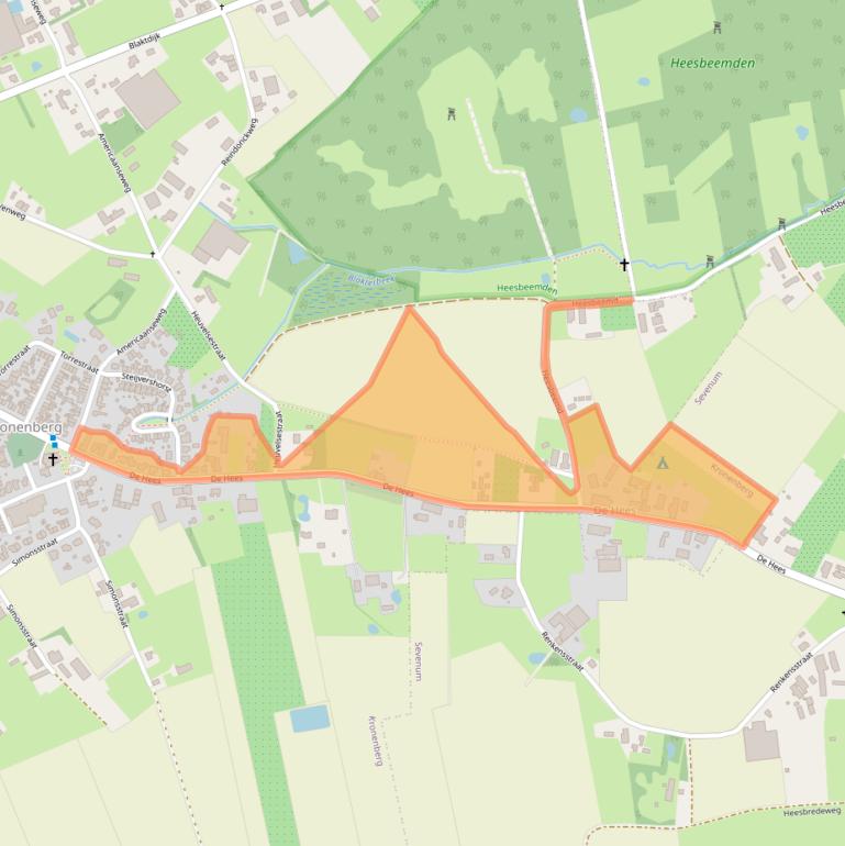 Kaart van postcodegebied 5976NJ.