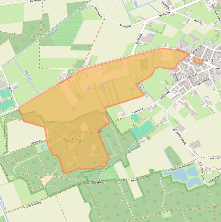 Kaart van postcodegebied 5976NK.