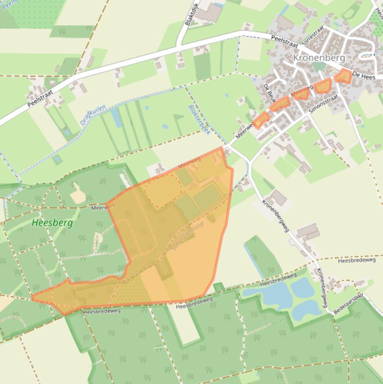 Kaart van postcodegebied 5976NS.
