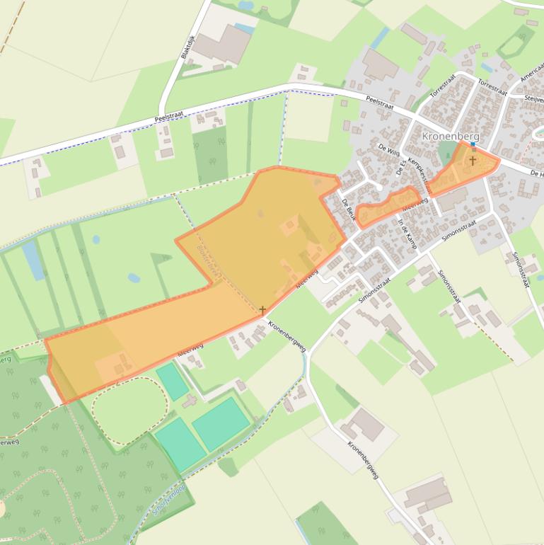 Kaart van postcodegebied 5976NT.