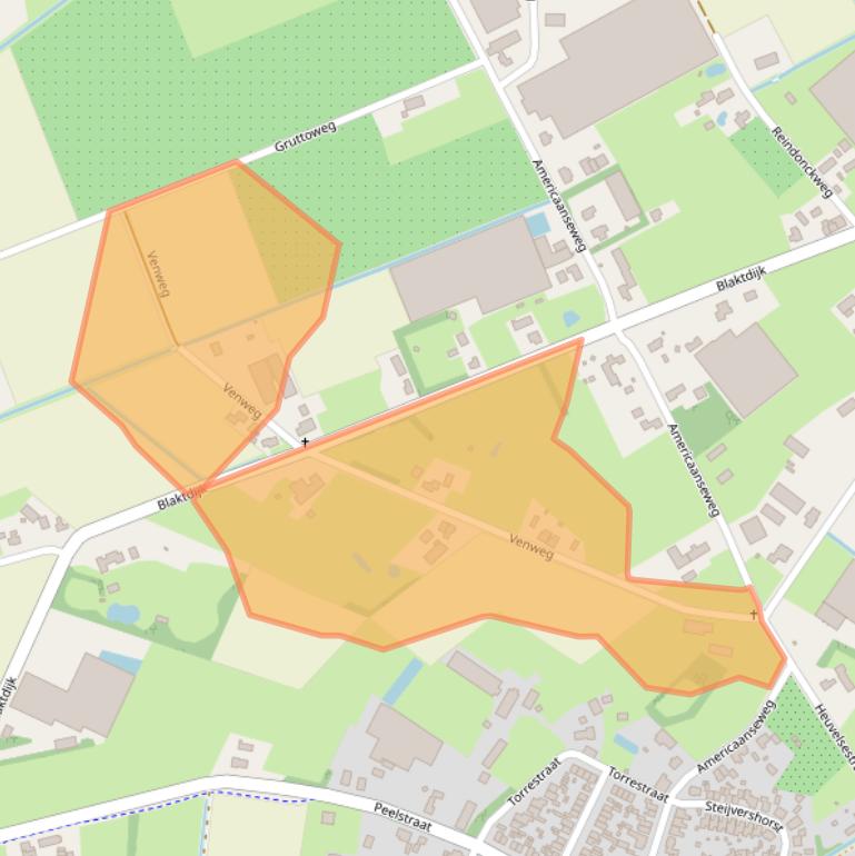 Kaart van postcodegebied 5976PB.