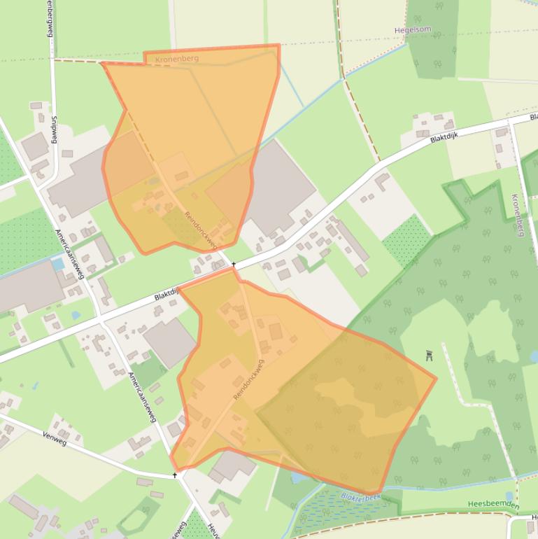 Kaart van postcodegebied 5976PK.
