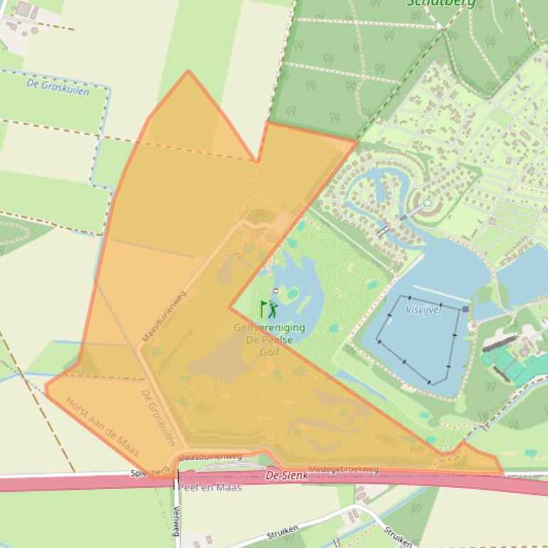 Kaart van postcodegebied 5977NP.