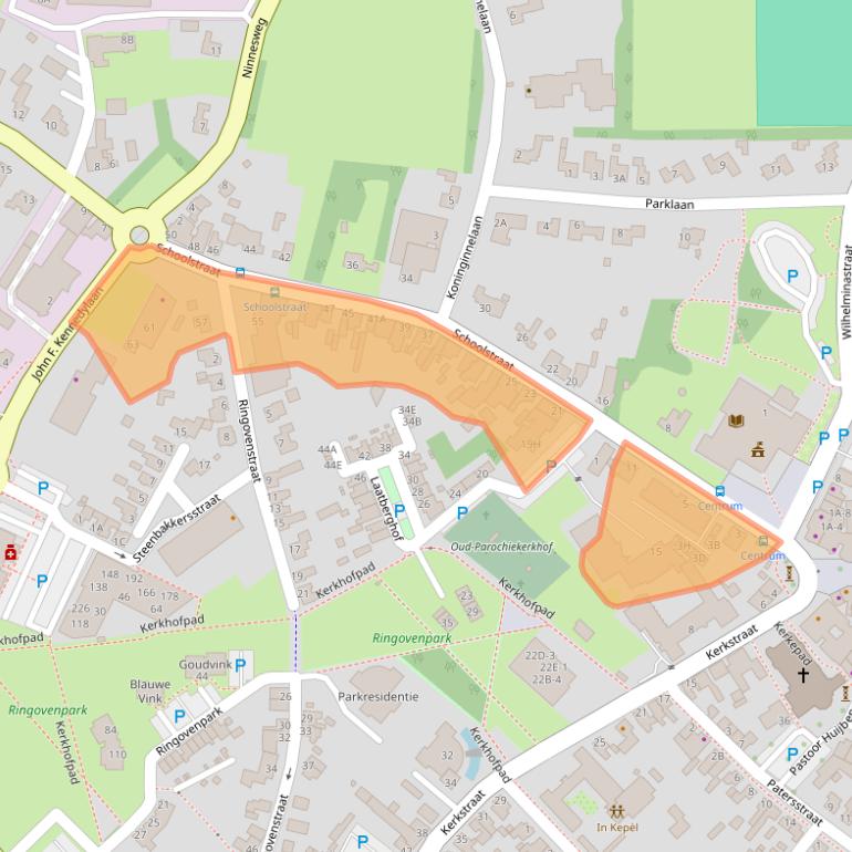 Kaart van postcodegebied 5981AH.