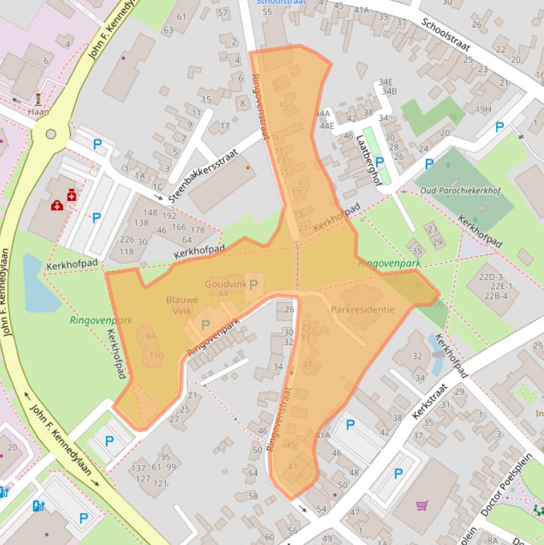 Kaart van postcodegebied 5981AK.