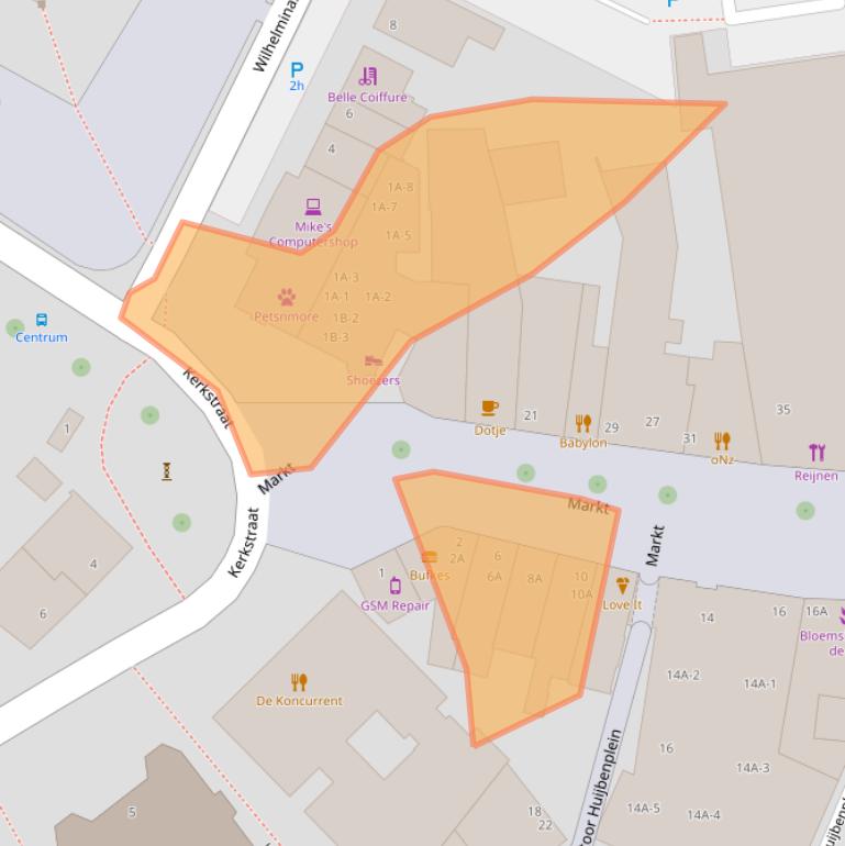 Kaart van postcodegebied 5981AM.