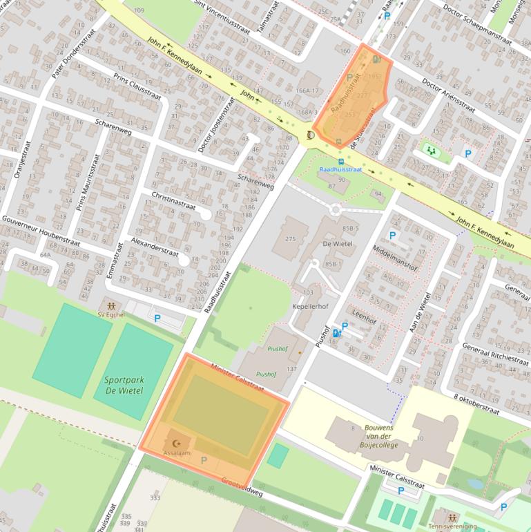 Kaart van postcodegebied 5981BE.