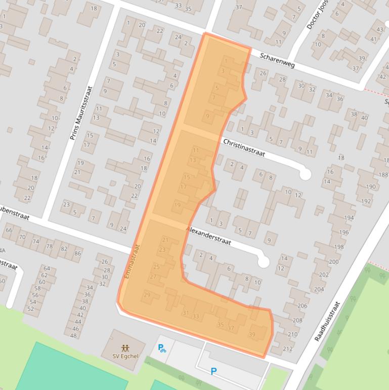 Kaart van postcodegebied 5981BN.