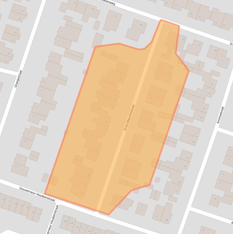 Kaart van postcodegebied 5981BX.