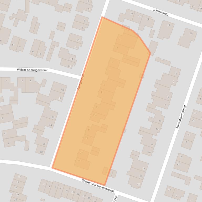 Kaart van postcodegebied 5981CA.
