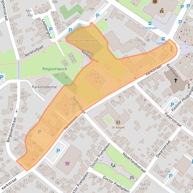 Kaart van postcodegebied 5981CG.