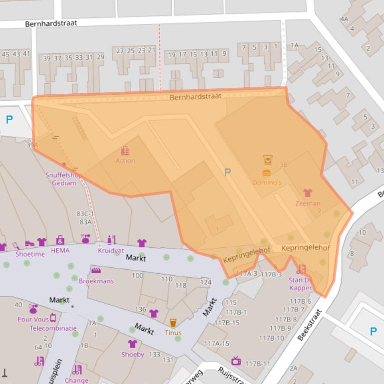 Kaart van postcodegebied 5981CP.