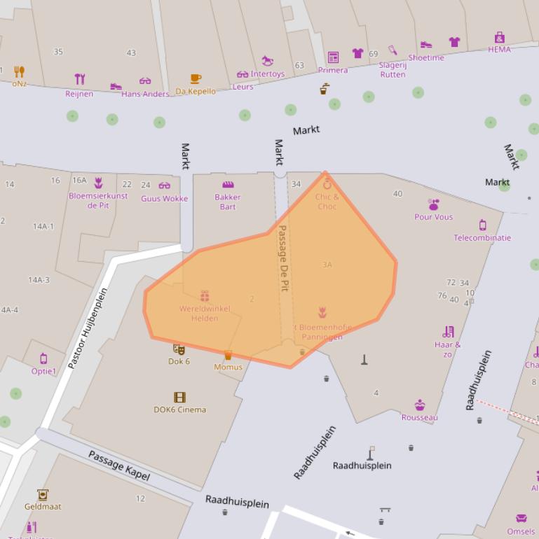 Kaart van postcodegebied 5981CS.