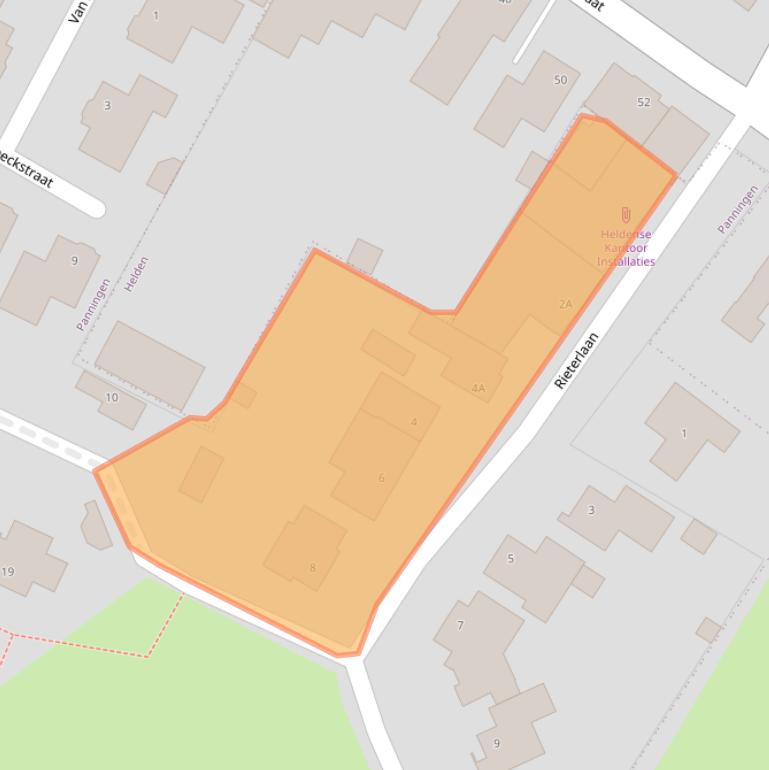 Kaart van postcodegebied 5981DA.