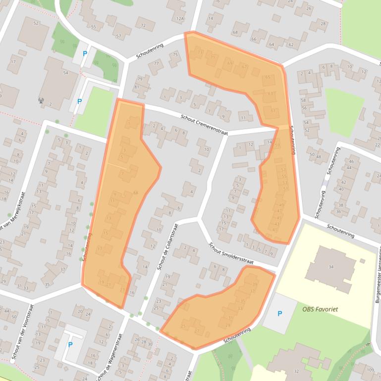 Kaart van postcodegebied 5981DW.