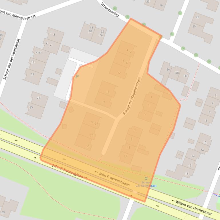 Kaart van postcodegebied 5981EH.