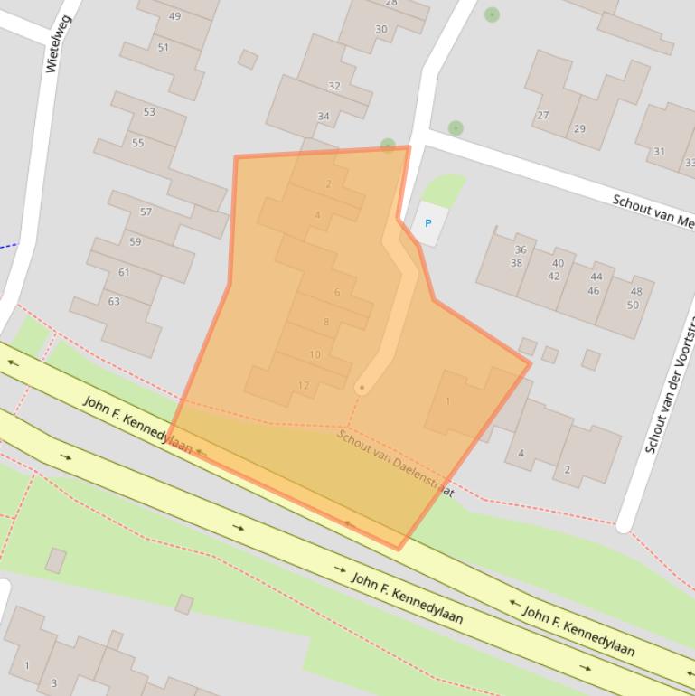 Kaart van postcodegebied 5981EK.