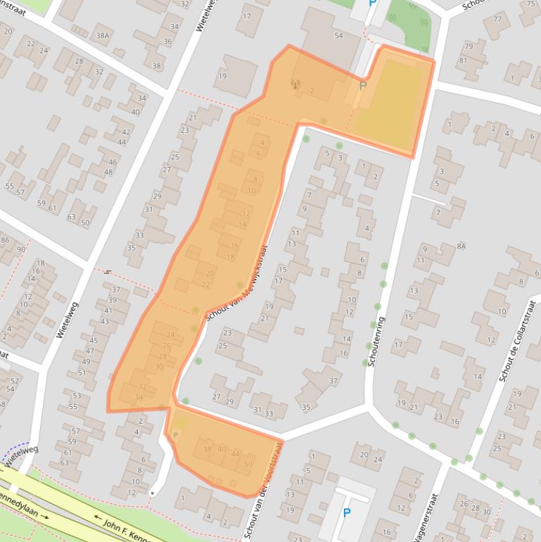 Kaart van postcodegebied 5981EL.