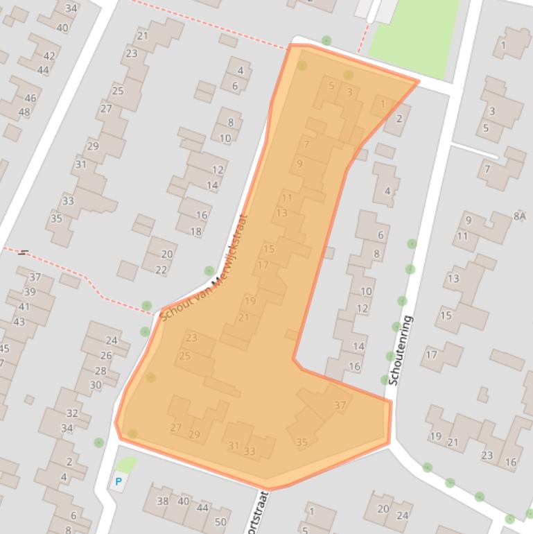 Kaart van postcodegebied 5981EM.