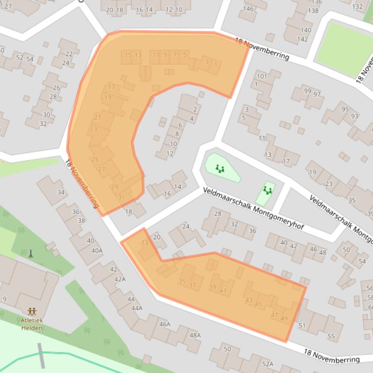 Kaart van postcodegebied 5981ET.