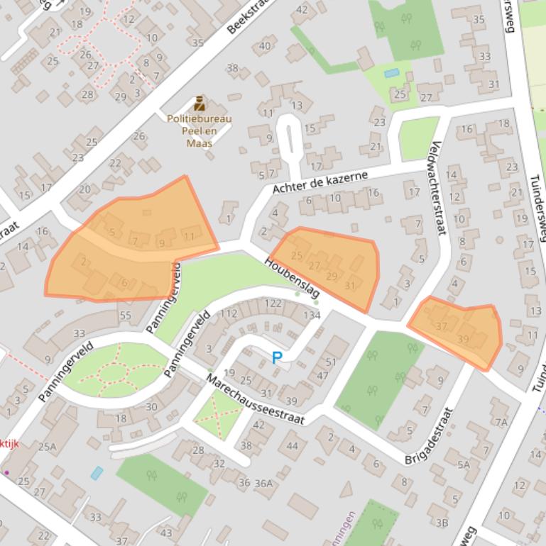 Kaart van postcodegebied 5981HA.