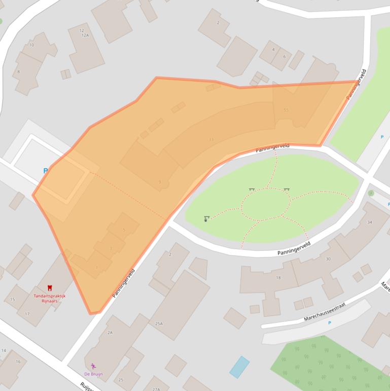 Kaart van postcodegebied 5981HB.