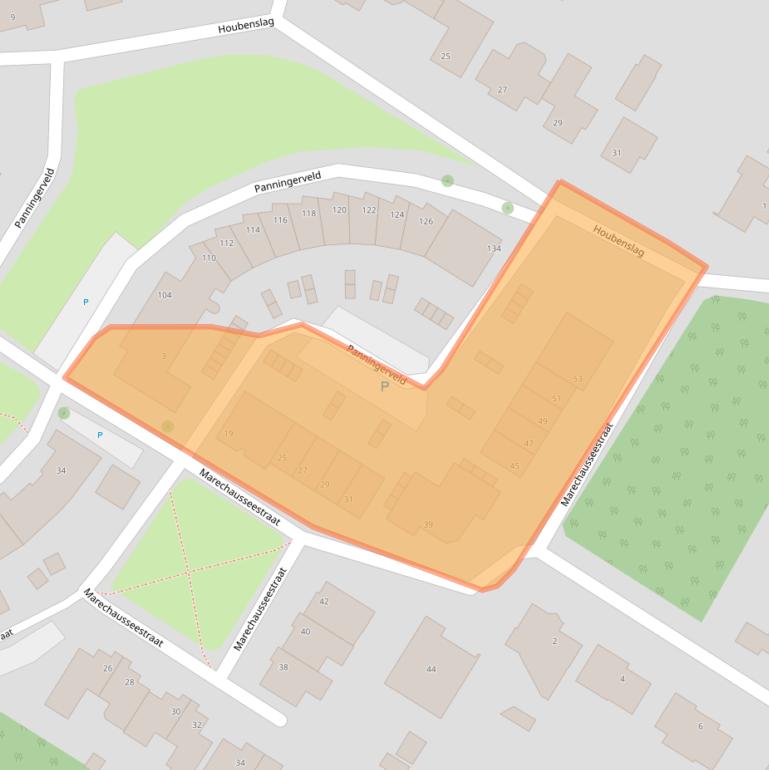 Kaart van postcodegebied 5981HG.