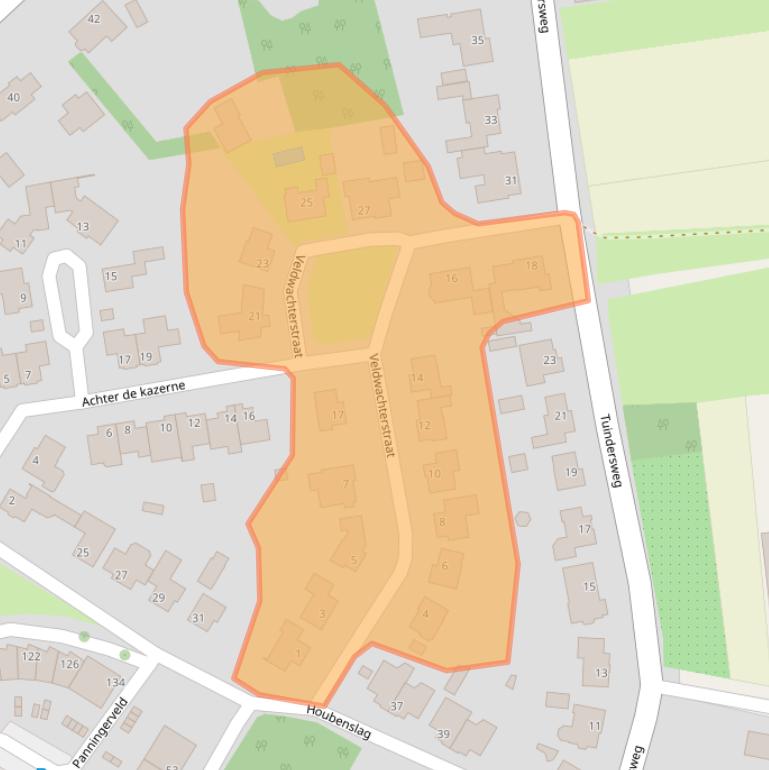 Kaart van postcodegebied 5981HK.