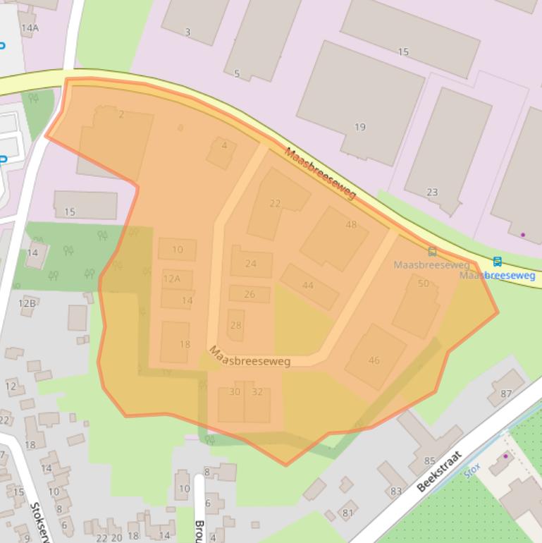 Kaart van postcodegebied 5981NB.