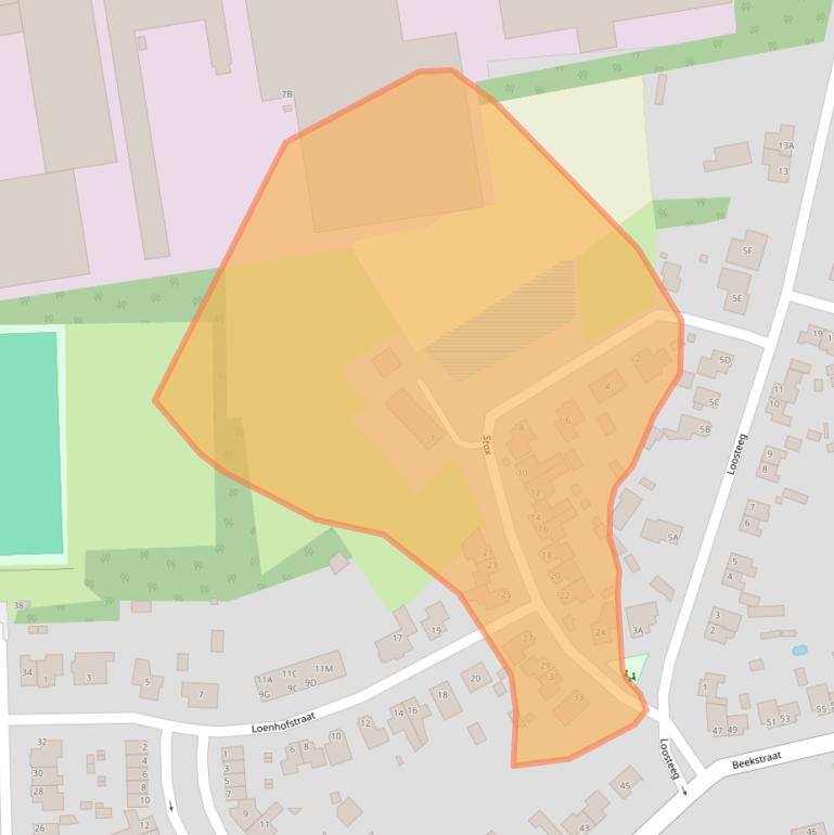 Kaart van postcodegebied 5981ND.