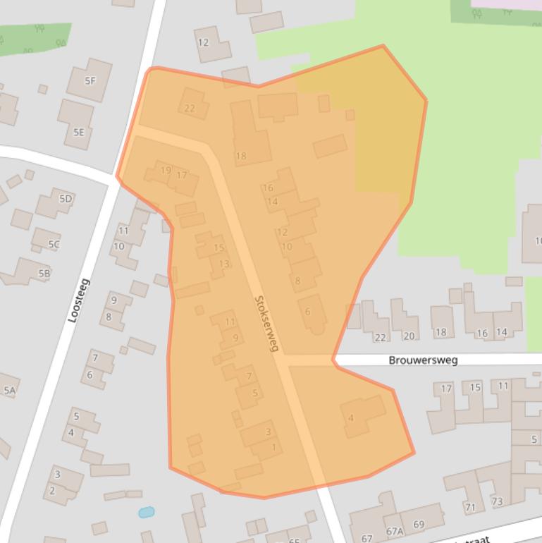 Kaart van postcodegebied 5981NE.