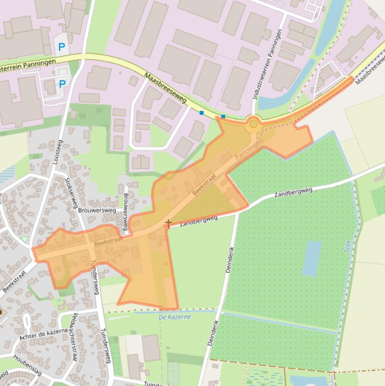 Kaart van postcodegebied 5981NV.