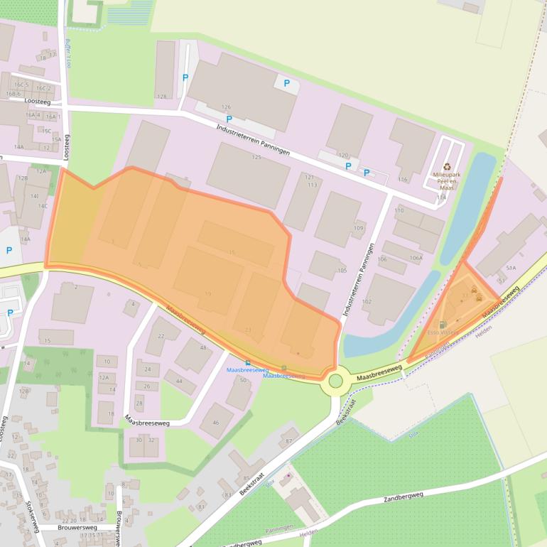 Kaart van postcodegebied 5981NZ.