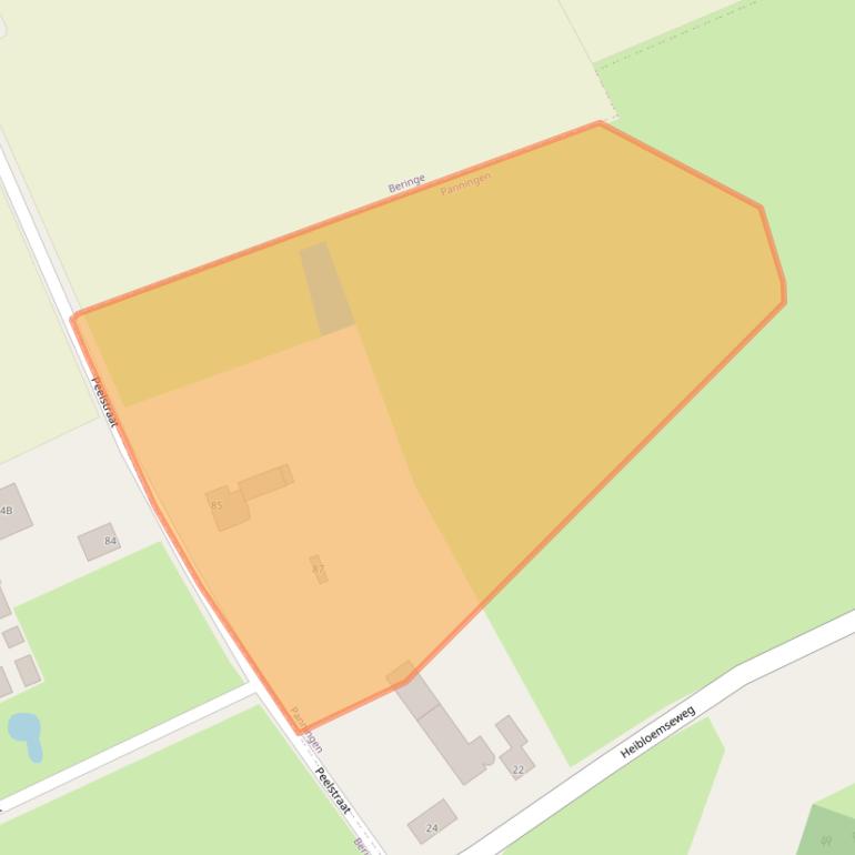 Kaart van postcodegebied 5981PJ.