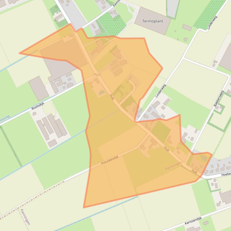 Kaart van postcodegebied 5981PT.