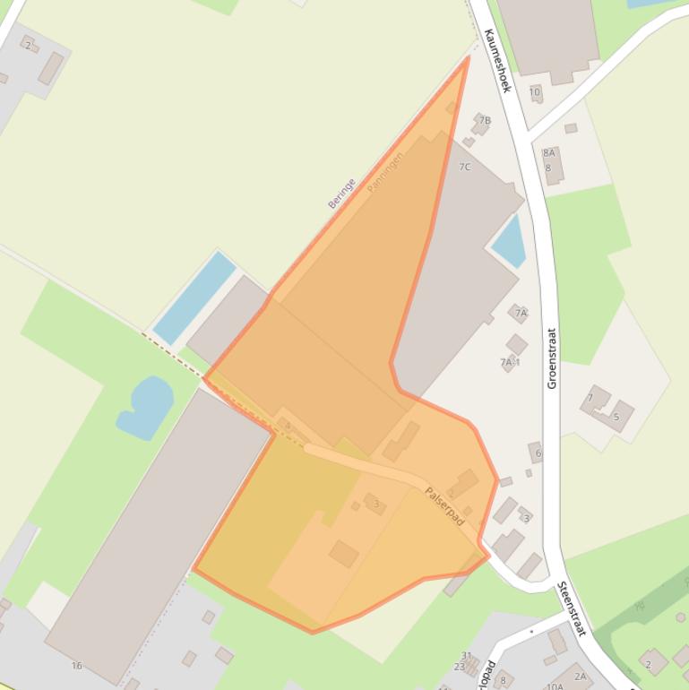 Kaart van postcodegebied 5981PZ.