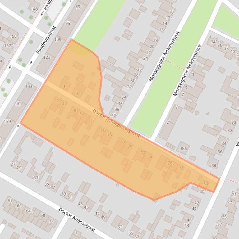 Kaart van postcodegebied 5981TL.