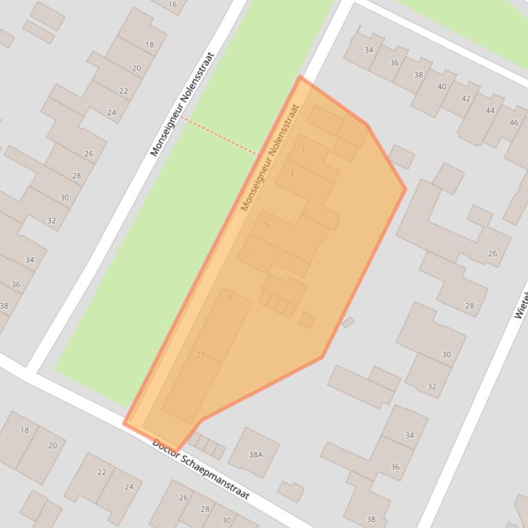 Kaart van postcodegebied 5981TM.