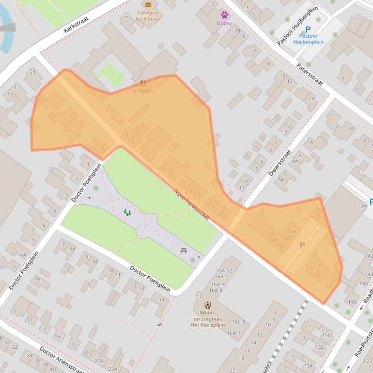 Kaart van postcodegebied 5981TV.